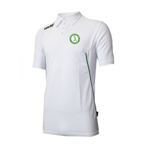 Picture of Weightlifting Ireland Polo Top White-Emerald