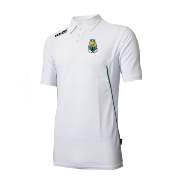 Picture of Macroom Ladies Polo Top White-Emerald