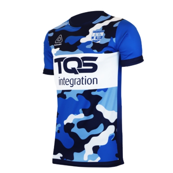 Picture of Waterford GAA Kids Alternative Training Jersey 2022 Navy-Light Royal-Blue-Sky