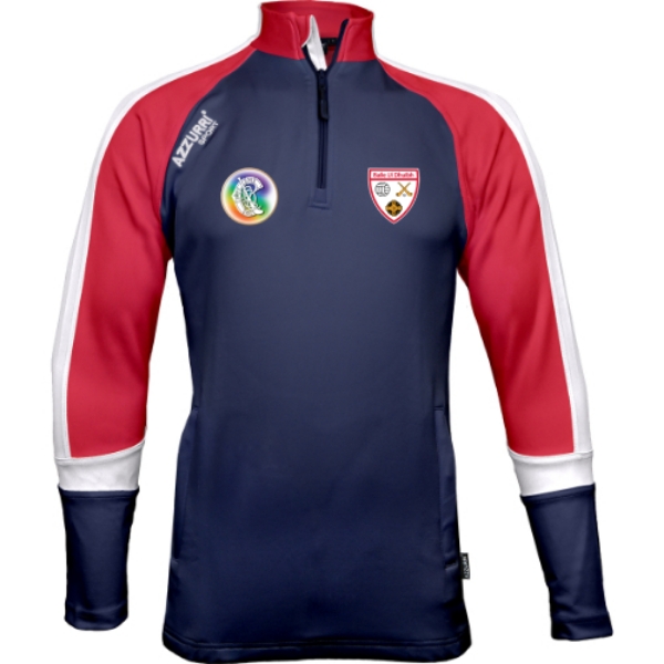 Picture of Ballyduff Lower Camogie Bandon Half-Zip Navy-Red-White