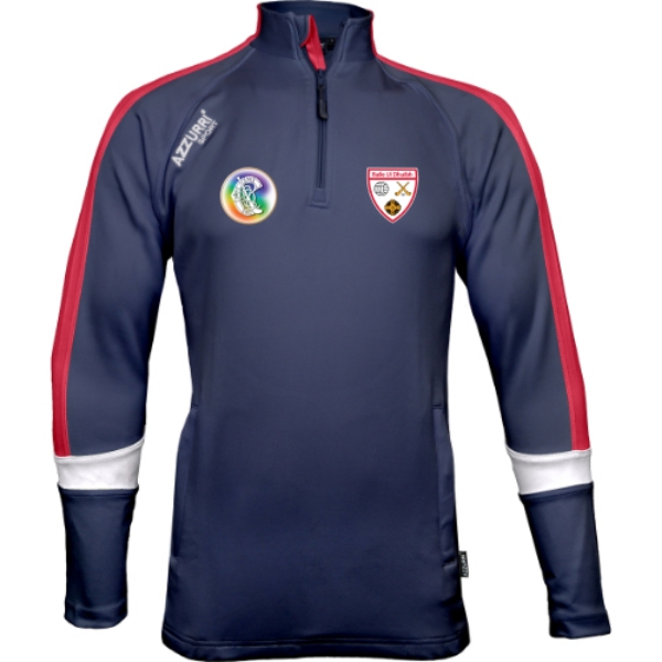 Picture of Ballyduff Lower Camogie Aughrim Half-Zip Navy-Red-White