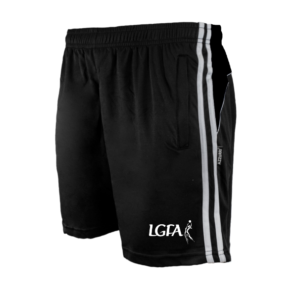 Picture of LGFA Referee Brooklyn Leisure Shorts Black-Black-White