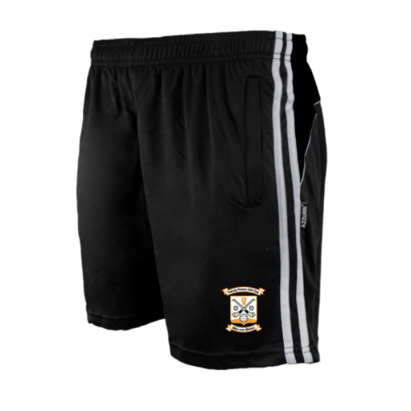 Picture of Padraig Pearse Kids Leisure Shorts Black-Black-White