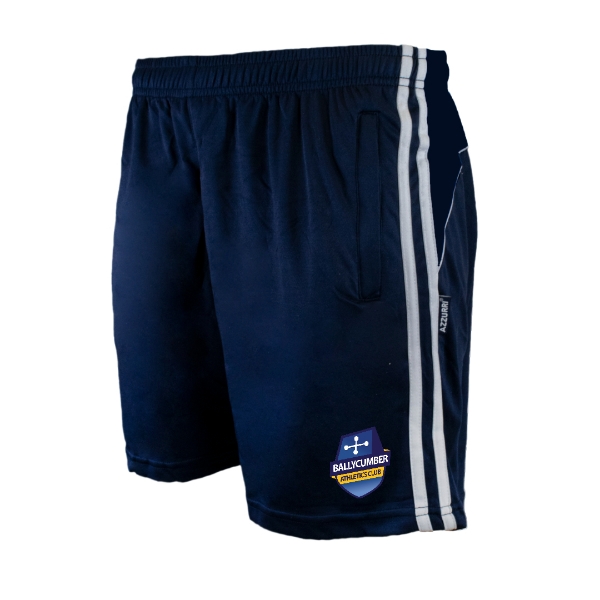 Picture of Ballycumber Athletics Club Kids Brooklyn Leisure Shorts Navy-Navy-White