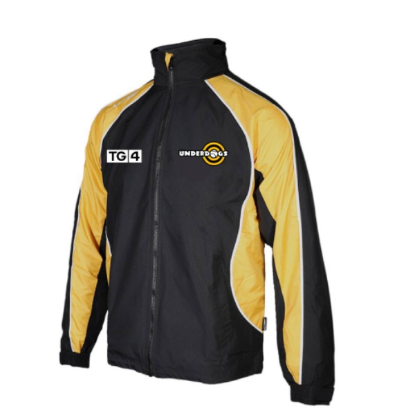 Picture of Underdogs Barrow Rain Jacket Black-Gold-White