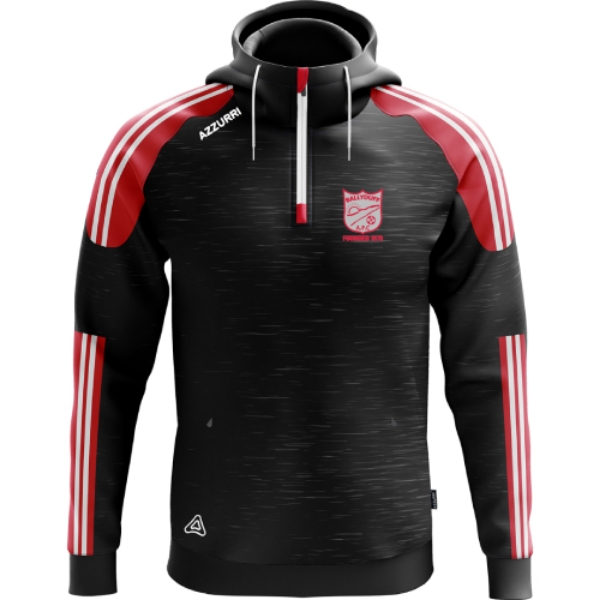 Picture of Ballyduff AFC Brooklyn Hoodie Black Melange-Red-White