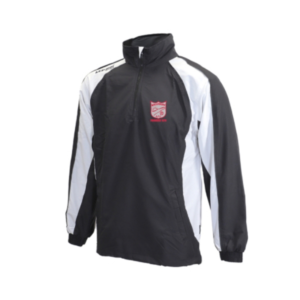 Picture of Ballyduff AFC Barrow Tracksuit Top Black-White-Black