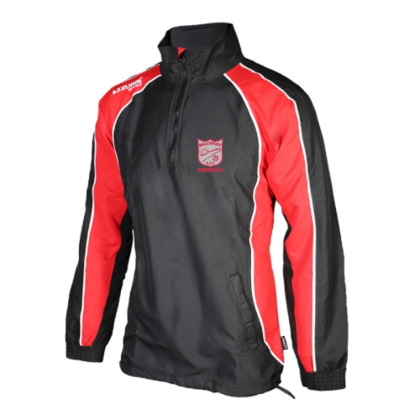 Picture of Ballyduff AFC Barrow Rain Jacket Black-Red-White