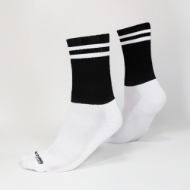 Picture of Adult Half Sock Black White Black-White