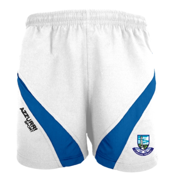 Picture of Colaiste Mhuire Gym Shorts White-Royal
