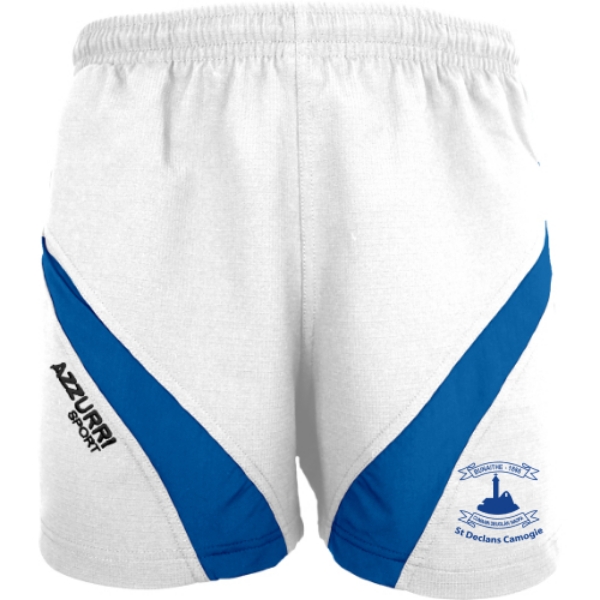 Picture of St Declans Camogie Club Gym Shorts White-Royal