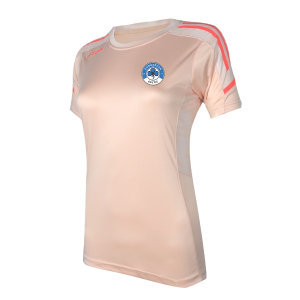 Picture of Dungarvan Celtic AFC Ladies Oakland T Shirt Peach-White-Coral