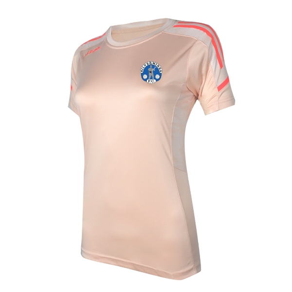 Picture of Silvermines FC Ladies Oakland T Shirt Peach-White-Coral