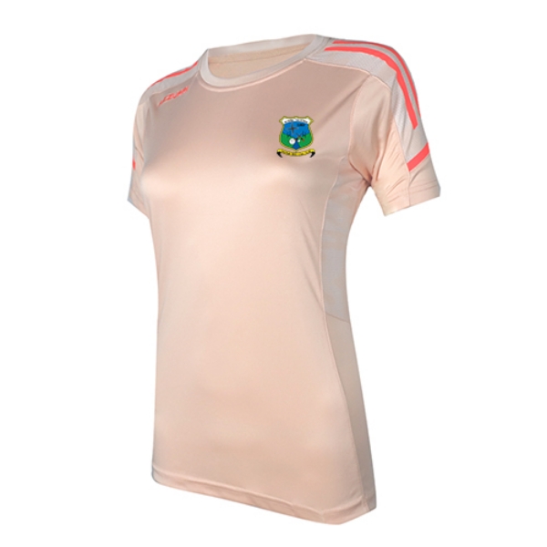 Picture of NAOMH BRÍD GAA LADIES OAKLAND T SHIRT Peach-White-Coral
