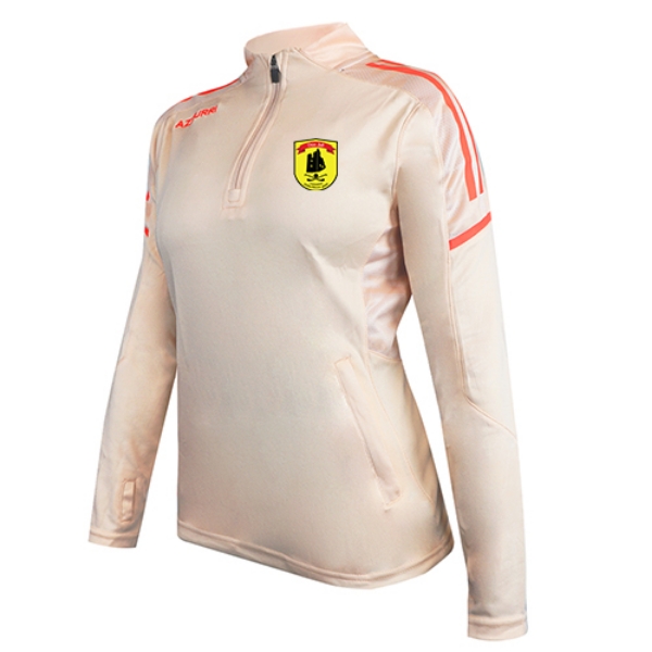 Picture of DUNHILL GAA LADIES OAKLAND HALF ZIP Peach-White-Coral