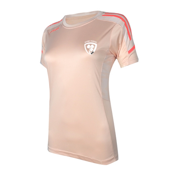 Picture of ST PATRICKS GAA LADIES OAKLAND T SHIRT Peach-White-Coral