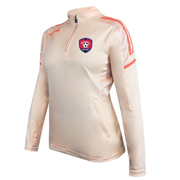 Picture of BALLYDUFF ROVERS LADIES OAKLAND HALF ZIP Peach-White-Coral