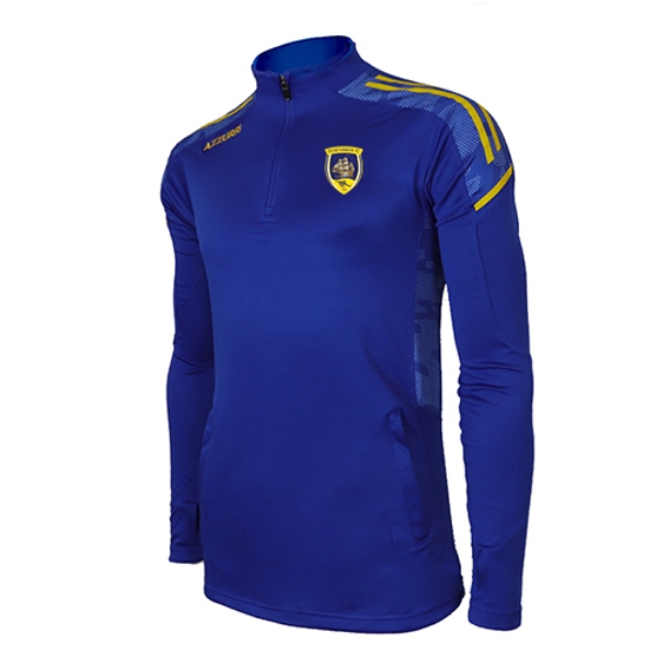 Picture of DUNCANNON FC WEXFORD KIDS OAKLAND HALF ZIP Royal-White-Gold