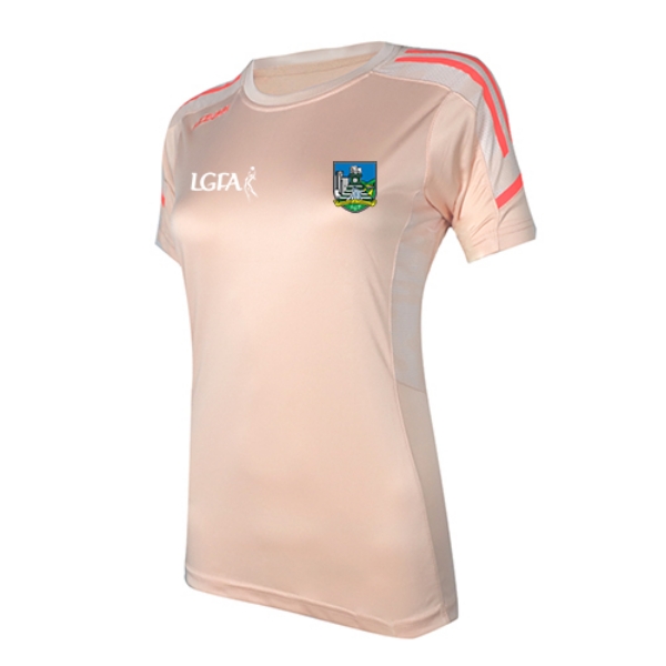 Picture of LIMERICK LGFA GIRLS OAKLAND T-SHIRT Peach-White-Coral