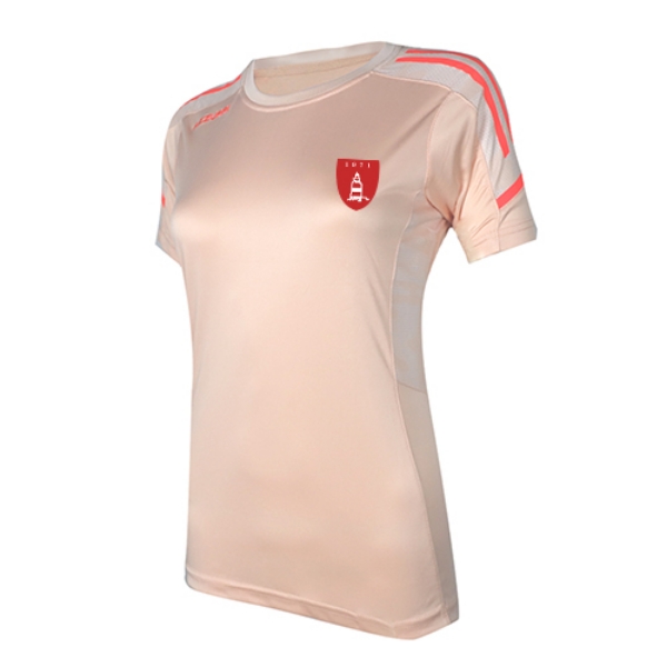 Picture of FETHARD RANGERS FC LADIES OAKLAND T SHIRT Peach-White-Coral