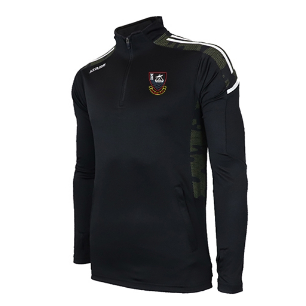 Picture of YOUGHAL RFC KIDS OAKLAND HALF ZIP Black-Gold-White