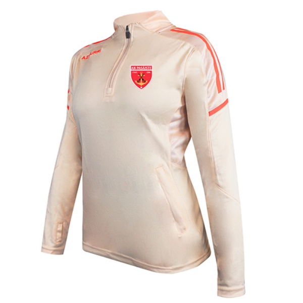 Picture of PASSAGE EAST GIRLS OAKLAND HALF ZIP Peach-White-Coral