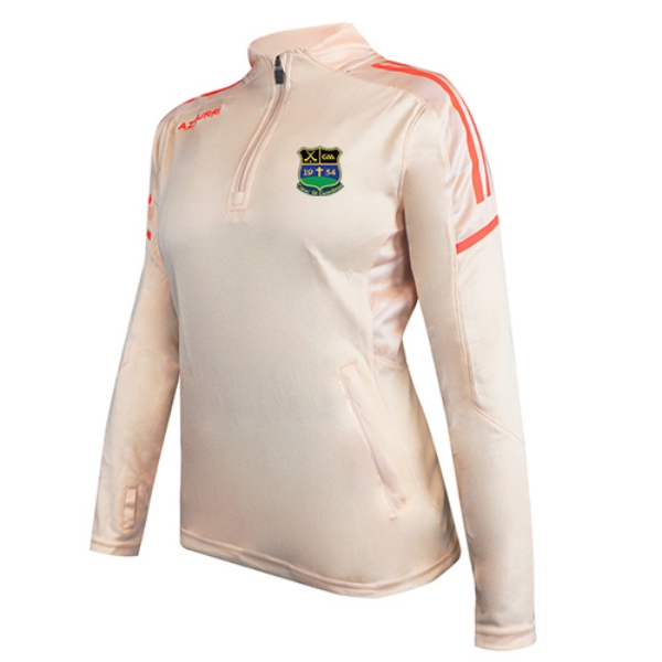 Picture of KNOCKSHEGOWNA GAA GIRLS OAKLAND HALF ZIP Peach-White-Coral