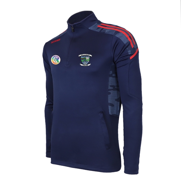 Picture of BALLYDUFF UPPER CAMOGIE OAKLAND HALF ZIP Navy-White-Red