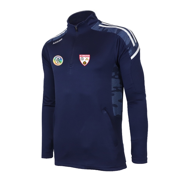 Picture of Ballyduff Lower Camogie Oakland Half Zip 1 Navy-White-White