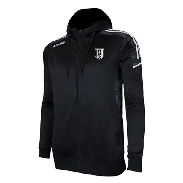 Picture of DUNMORE TOWN AFC OAKLAND HOODIE Black-White-White