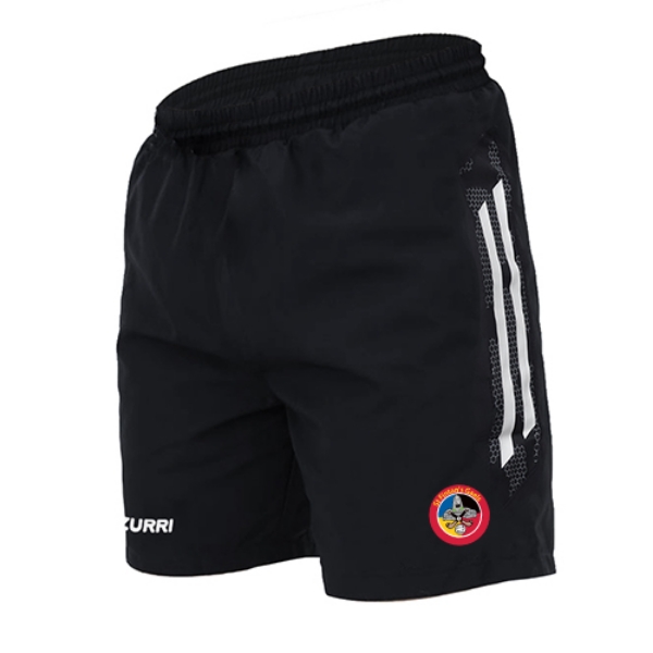 Picture of ST FINTANS GAELS OAKLAND LEISURE SHORTS Black-White-White
