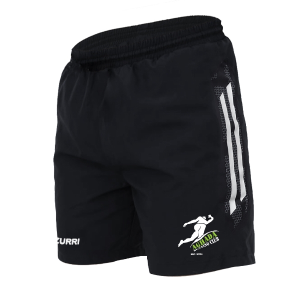 Picture of Aghada Running Club Oakland Leisure Shorts Black-White-White