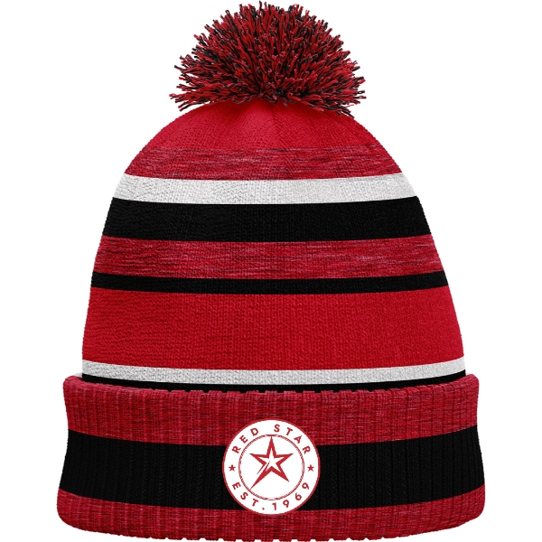 Picture of Red Star FC Bobble Hat Red Melange-Black-White