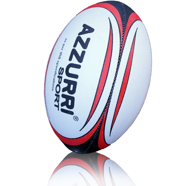 Picture of Rugby Training Ball White-Red-Black