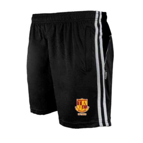 Picture of Tramore AFC Kids Leisure Shorts Black-Black-White