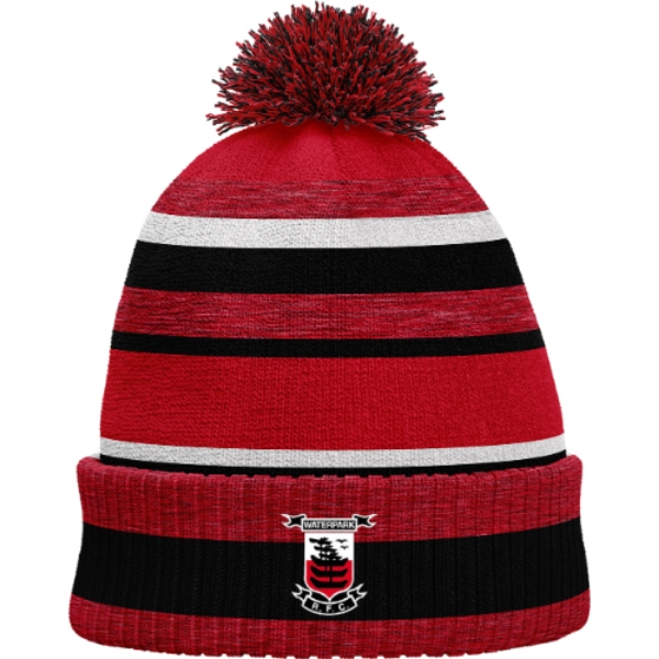Picture of Waterpark RFC Bobble Hat Red Melange-Black-White