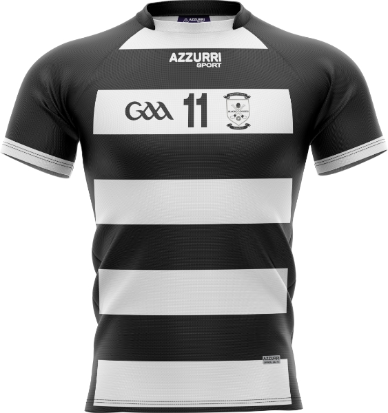 Picture of blacks and whites gaa Infants Jersey Custom