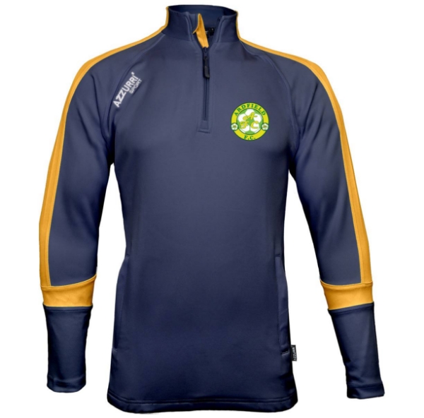 Picture of Ardfiled FC Aughrim half Zip Navy-Gold-Gold