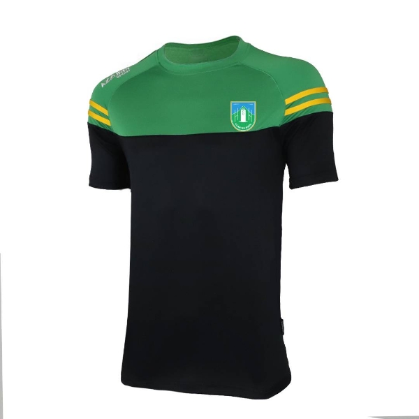 Picture of Clan na gael skryne tee Black-Emerald-Gold