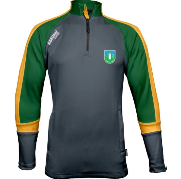 Picture of Clan na gael bandon half-zip Gunmetal Grey-Bottle-Gold