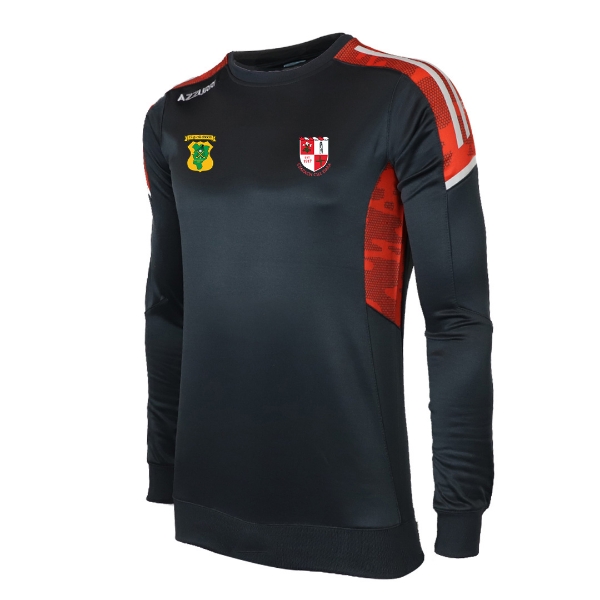 Picture of St cocas gaa kids oakland crew neck Gunmetal Grey-Neon Orange-White