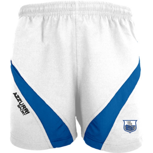 Picture of waterford ladies & schoolgirls gym shorts 2 White-Royal