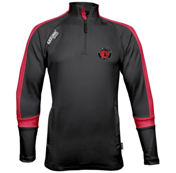 Picture of AULTAGH CELTIC Aughrim Half Zip Black-Red-Red