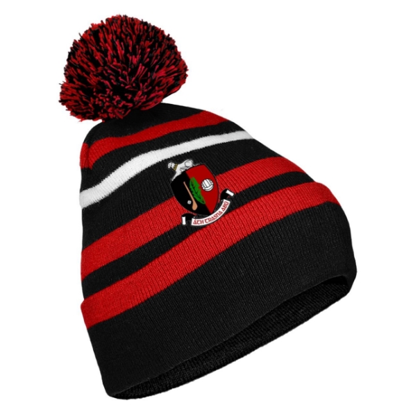 Picture of NEWMARKET GAA Classic Bobble Hat Black-Red-White