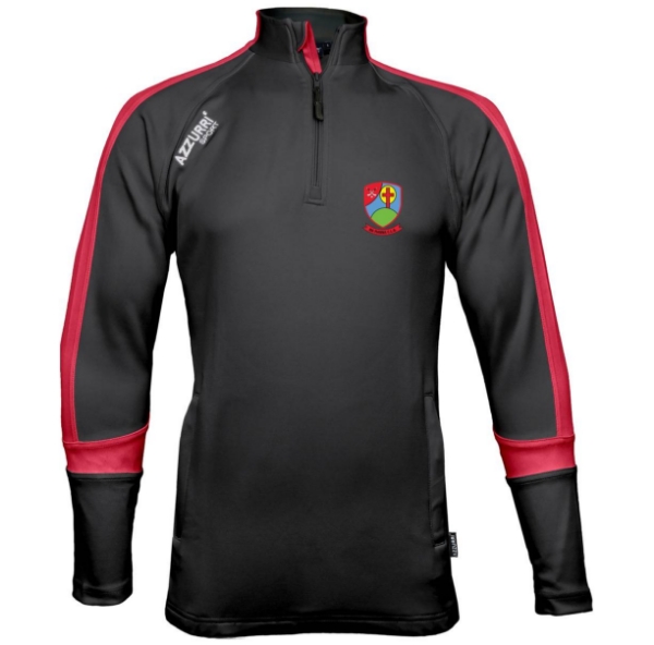 Picture of NA FIANNA Aughrim Half Zip Black-Red-Red