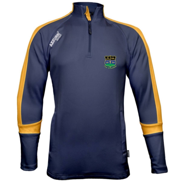 Picture of knockshegowna Aughrim 2 Half Zip Navy-Gold-Gold