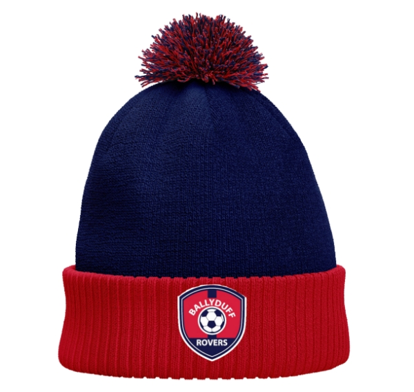 Picture of BALLYDUFF ROVERS BH075 Bobble Hat Navy-Red