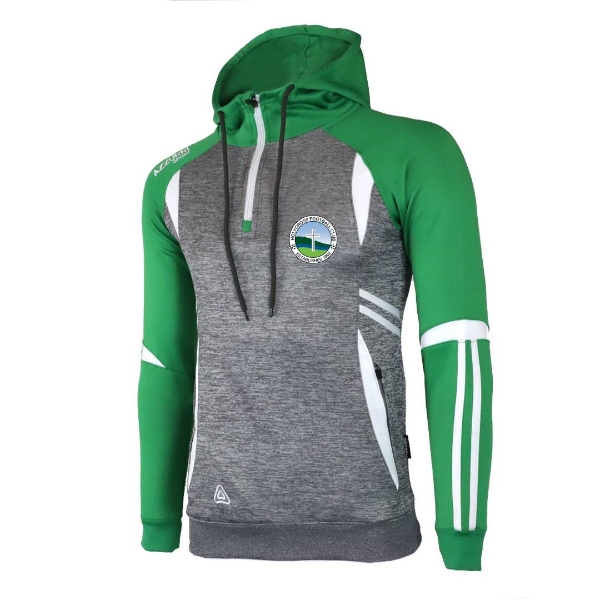 Picture of Holy Cross FCSwilly Kids Hoodie Grey Melange-Emerald-White