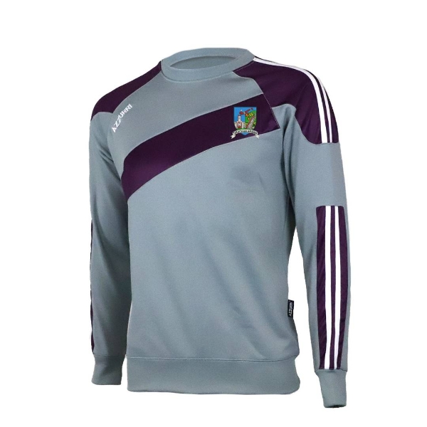 Picture of tallow camogie Alt Brooklyn Crew Neck grey-purple-white