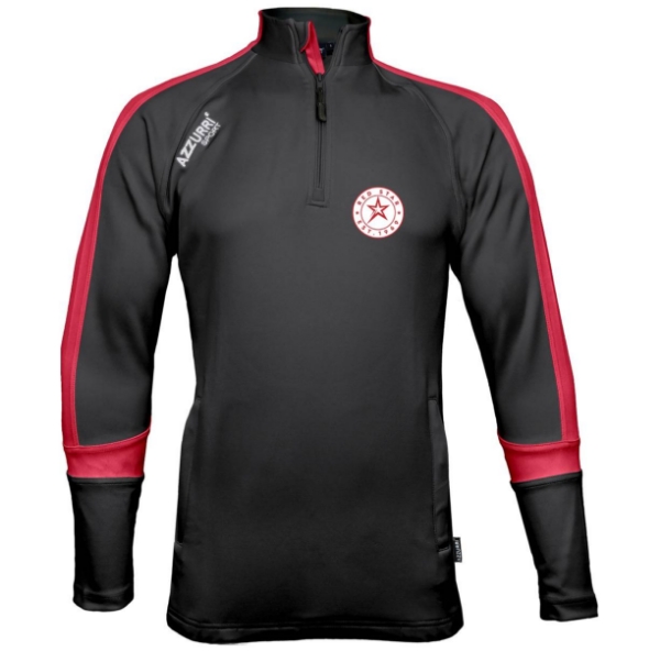 Picture of RED STAR Aughrim Half Zip Black-Red-Red